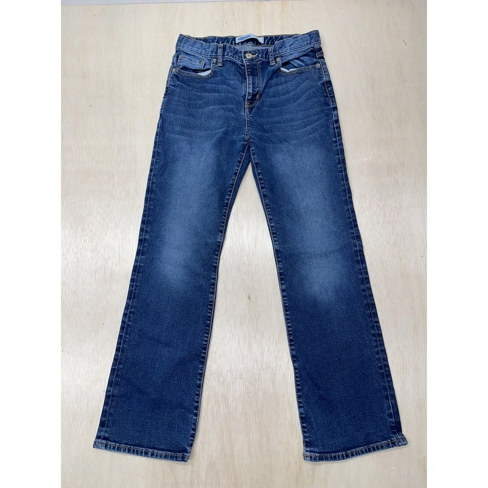 Old Navy Boys Size‎ 14 Boot Cut Built In Flex Jeans Approx 28x28